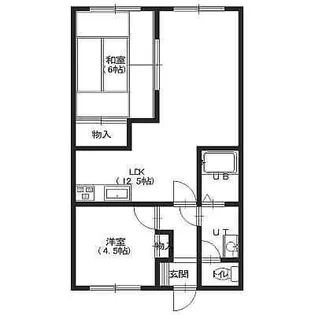 本通りガーデンハイツ【201号室】の間取り