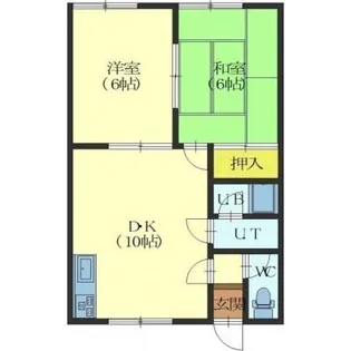 コーポ日吉ヶ丘【203号室】の間取り