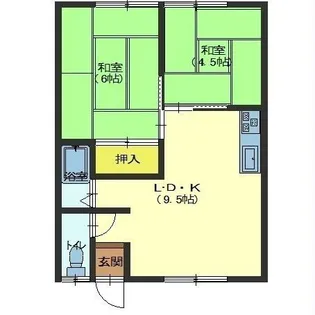 北海道函館市昭和3丁目【アパート】の間取り