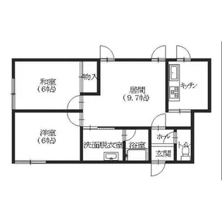 エクセレント美原【203号室】の間取り