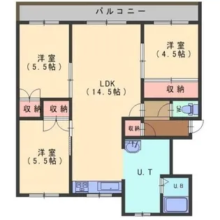 ロイヤルシティ日吉B【2階】の間取り