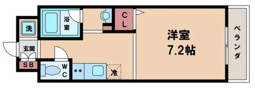 クレド山之内【4階】の間取り