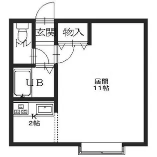 クレステージ宮前【108号室】の間取り