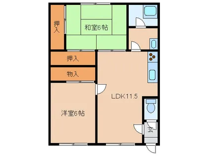 ドウェルクリスタル【4階】の間取り