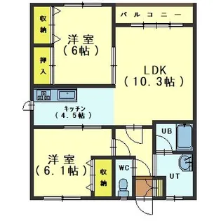 マンションエンドレス【102号室】の間取り