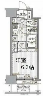 エスリード京橋グランツ【5階】の間取り