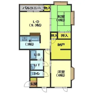 サンライズハイツNo.1【102号室】の間取り