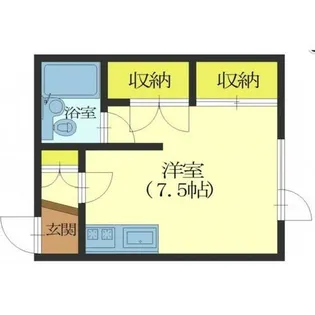 フェローハウスⅡ【205号室】の間取り