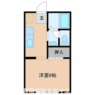 シングルハイツRAN【201号室】の間取り