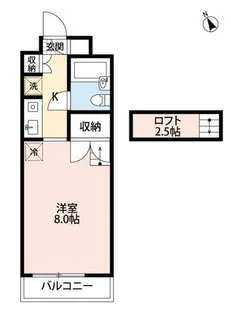 Hills Fujikawa【003D号室】の間取り
