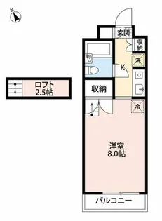 Hills Fujikawa【003D号室】の間取り