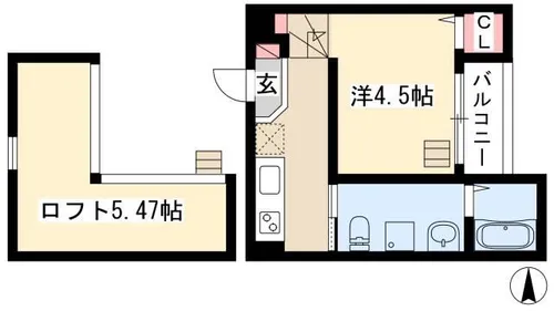 GROWTH【1階】の間取り