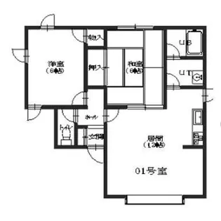 ガーデン川原Ⅰ【2階】の間取り