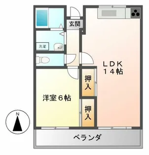 ブラウンハウス【802号室】の間取り