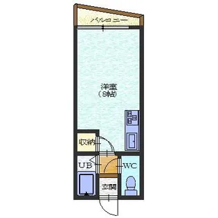 ノースコート梁川【2階】の間取り