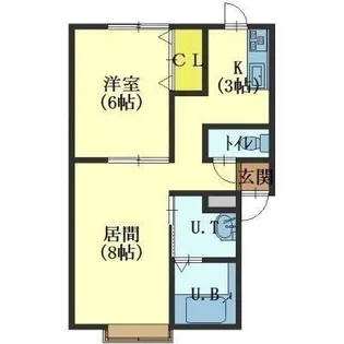 レモンハイツ山の手【2階】の間取り