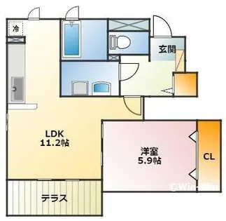 ユトリロ忠興 3【1階】の間取り