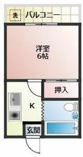 ユトリロ草間【4階】の間取り