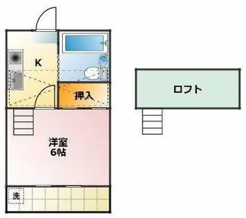ユトリロ草間【4-D号室】の間取り