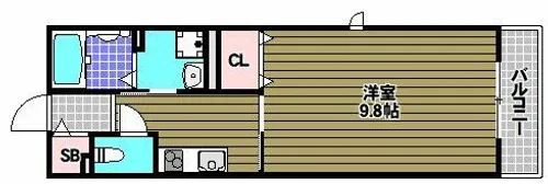 パレ オランジュ【1階】の間取り