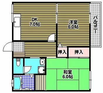 アーバンハイツⅡ【1階】の間取り