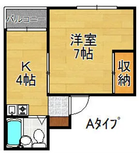 ユアーズマンション【3階】の間取り