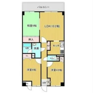 タオコート湯川【4階】の間取り