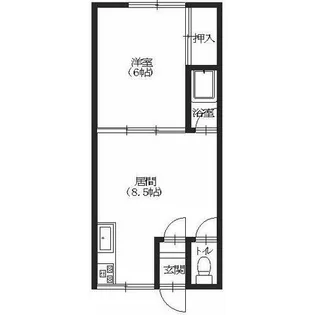 美原ハイム【2階】の間取り