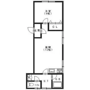 ハイツハバサキ【1F-L号室】の間取り