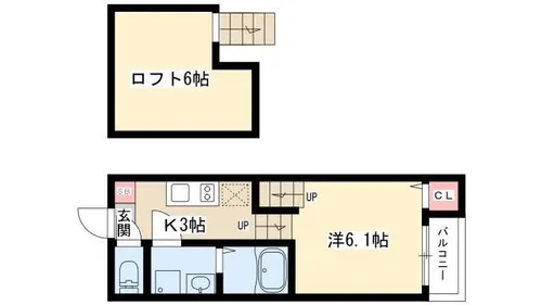 Grace【101号室】の間取り