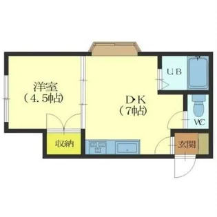 ハイツワン【3階】の間取り