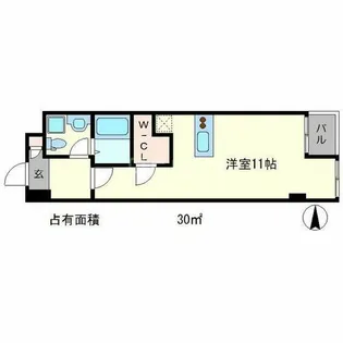 グランスイート鴨川【4階】の間取り
