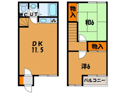 コーポ純【1階】の間取り
