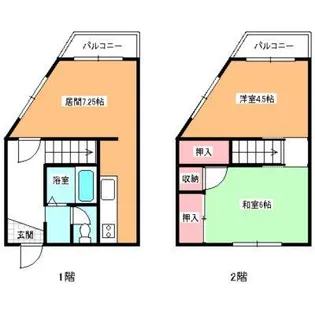 コートハウス的場【2階】の間取り