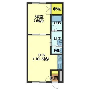 ピュアパレス的場Ⅲ【505号室】の間取り