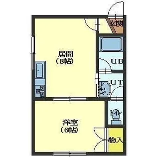 北海道函館市富岡町2丁目【アパート】の間取り