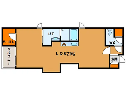 リコナゴム【202号室】の間取り