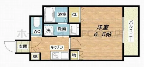 アクティ天満橋【9階】の間取り