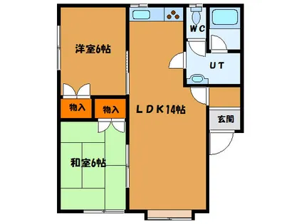 ハイツ木村【1階】の間取り