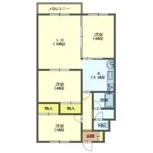 北海道函館市神山1丁目【マンション】の間取り
