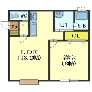 ラ・プラージュB棟【103号室】の間取り