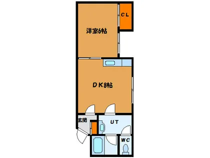 グランベリー富岡【206号室】の間取り