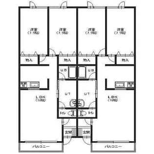 北海道函館市湯浜町【アパート】の間取り