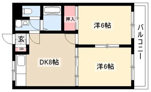 伊藤マンション【303号室】の間取り