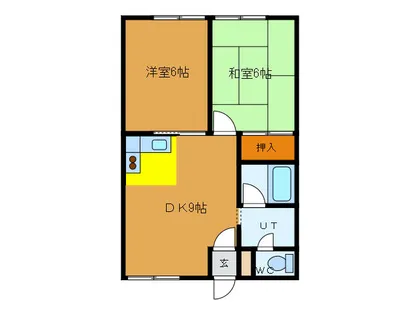 北海道函館市湯浜町【アパート】の間取り