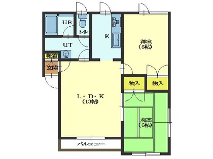 クリヨン【A3号室】の間取り