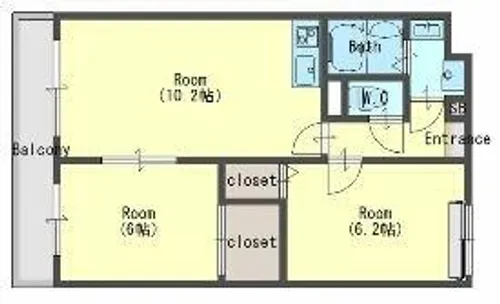 ルディシアコート【6階】の間取り