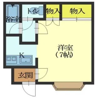 コミュニティ上野【201号室】の間取り