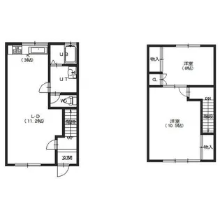 クレセント高盛【1号室】の間取り