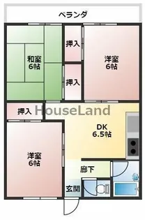 コーポサンライト【4階】の間取り